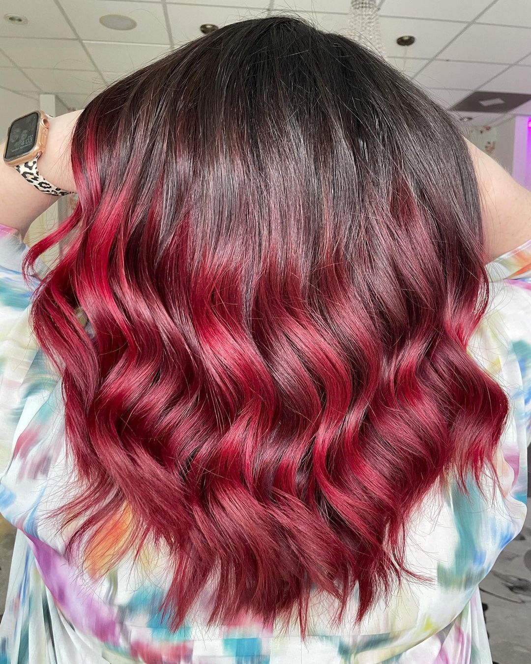 Brown Roots and Juicy Burgundy Lengths