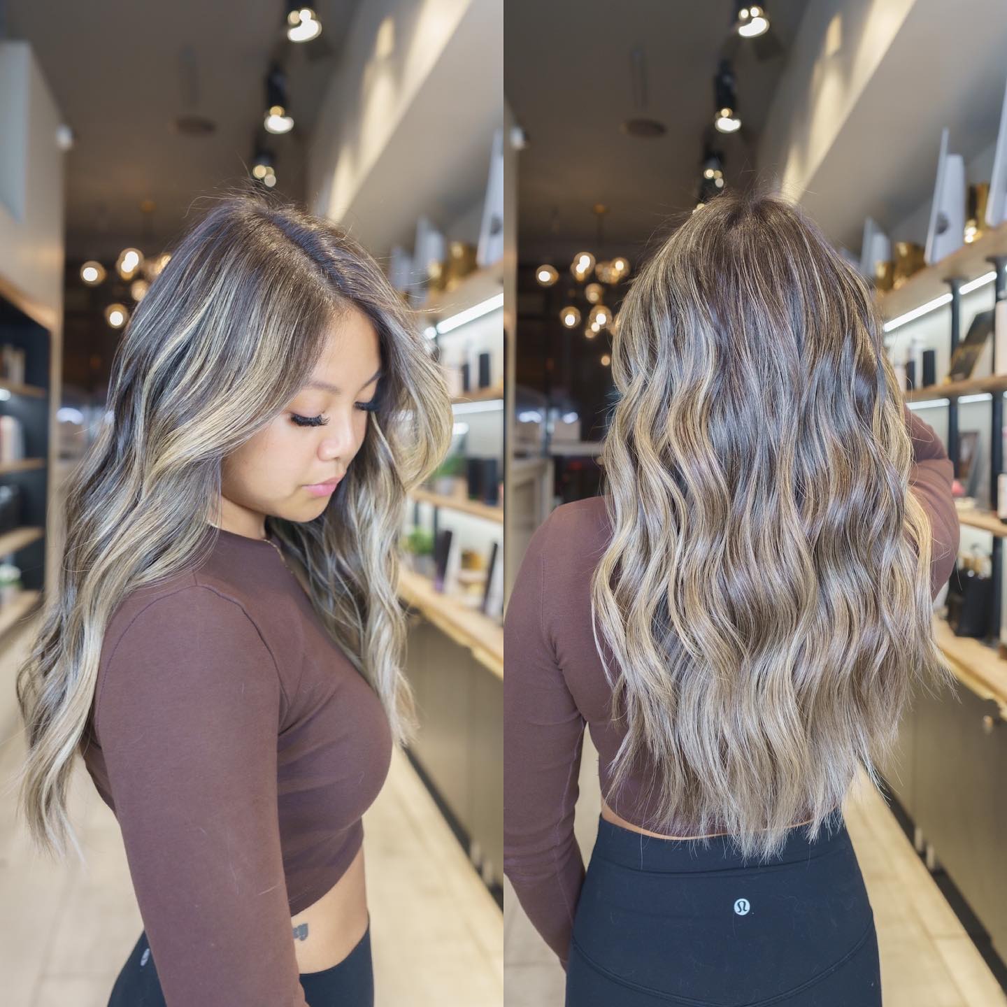 Sun-Kissed Ash Bronde Balayage Look