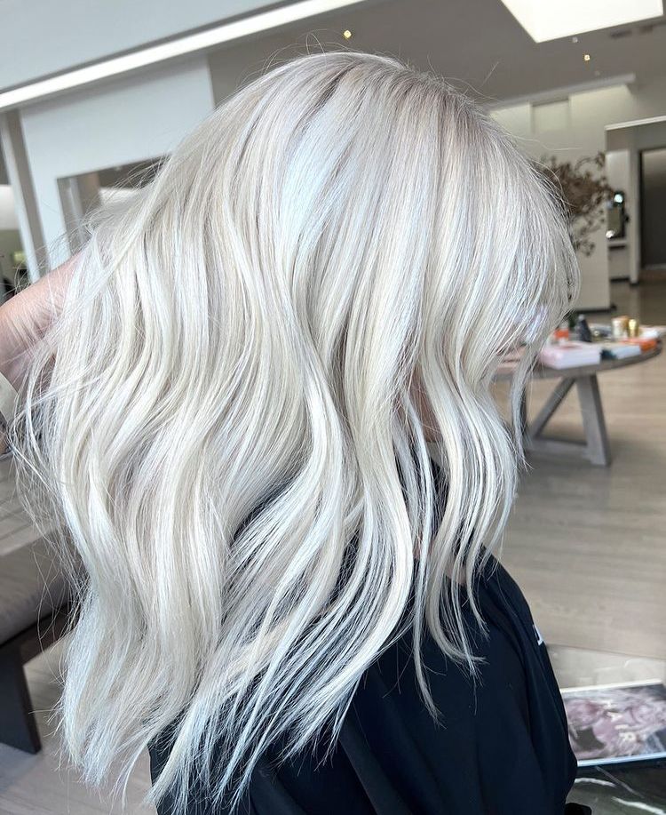 Fancy Icy White Balayage