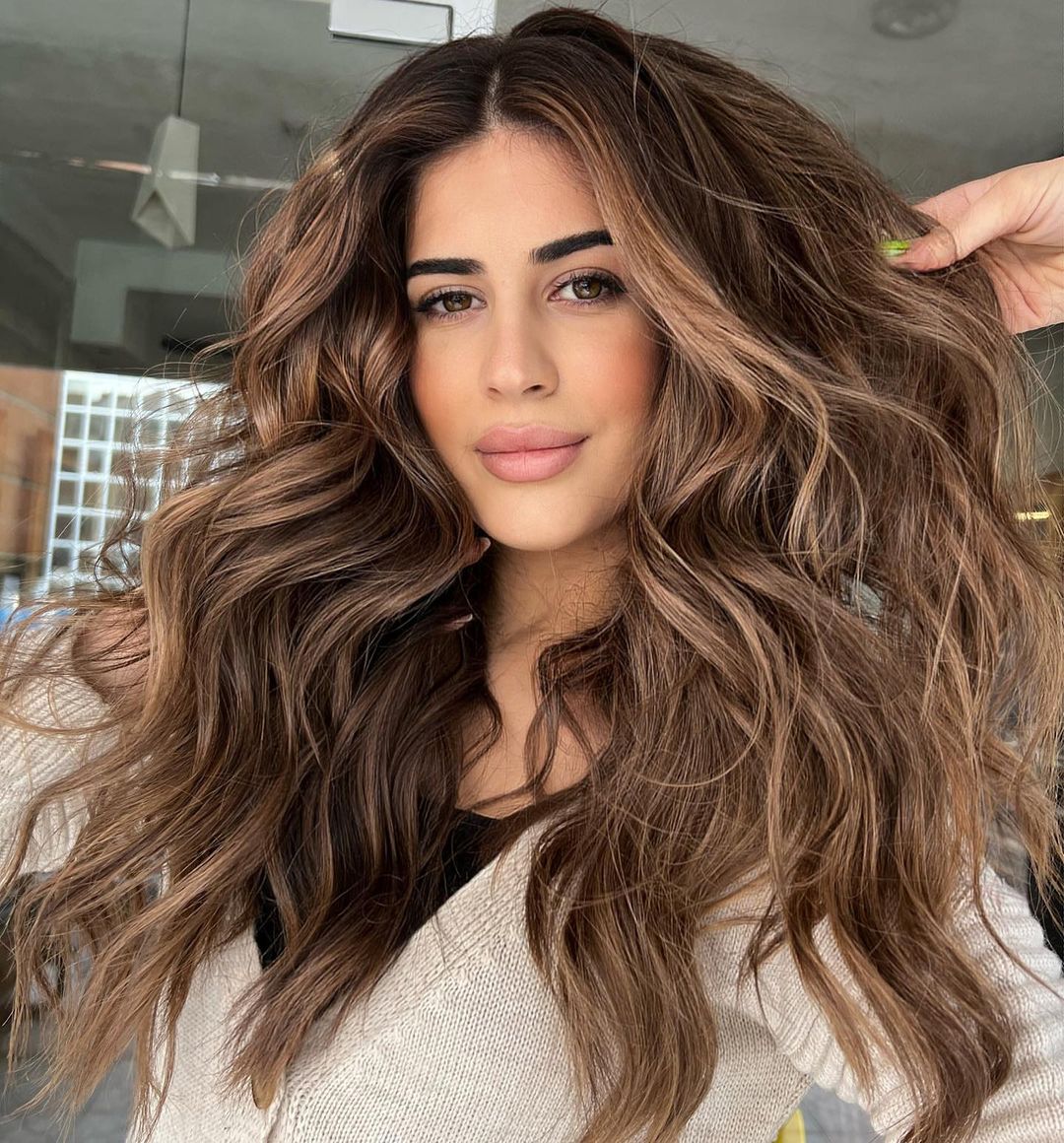 Light Beige Brown Balayage for Brunettes